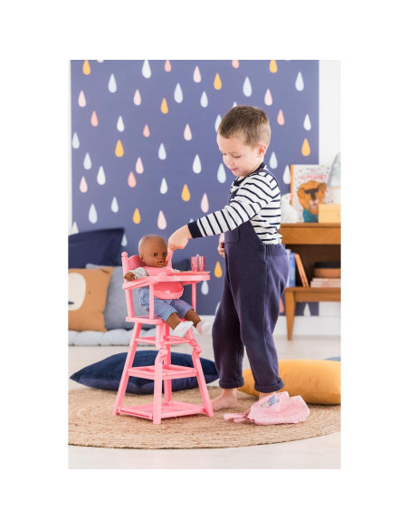 Silla Alta 2-en-1 Corolle para Muñecas 35-43 cm Rosa Silla Alta 2-en-1 Corolle para Muñecas 35-43 cm Rosa
