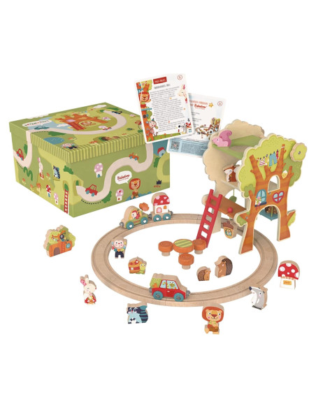 Mundo de Juego Casa del Árbol Bababoo 31 Piezas 2-4 Años Mundo de Juego Casa del Árbol Bababoo 31 Piezas 2-4 Años