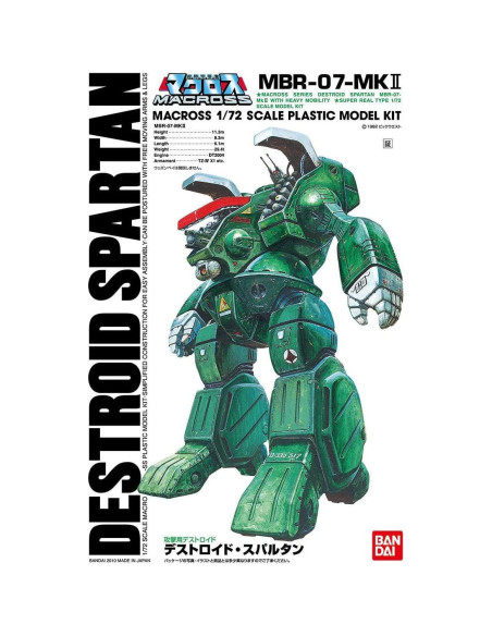 Kit de Modelo a Escala 1/72 BANDAI SPIRITS Macross Robotech Destroid Spartan Kit de Modelo a Escala 1/72 BANDAI SPIRITS Macross Robotech Destroid Spartan