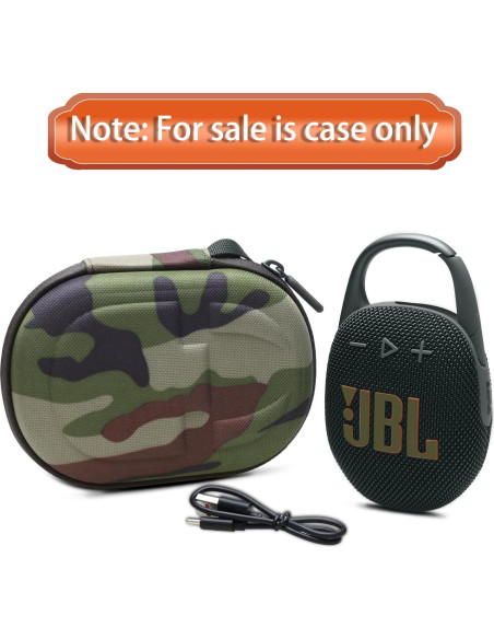 Funda LTGEM para Altavoz JBL Clip 4/5 Camuflaje Impermeable Funda LTGEM para Altavoz JBL Clip 4/5 Camuflaje Impermeable