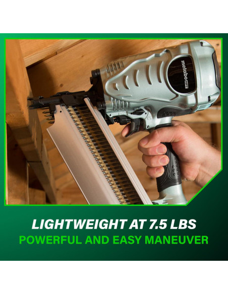 Clavadora de Estructura Metabo HPT NR90AES1 3.4 kg 5.1-8.9 cm Clavadora de Estructura Metabo HPT NR90AES1 3.4 kg 5.1-8.9 cm