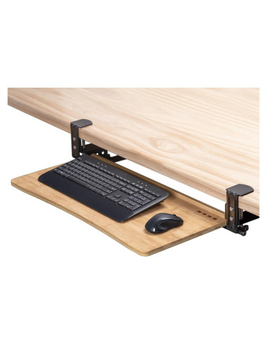 Bandeja de Teclado D'vine Dev KBT-1 con Reposamuñecas de Bambú