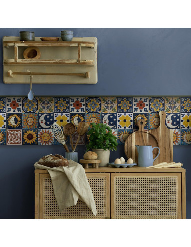 Calcomanías de Azulejos Autoadhesivas ViibXfans 12 Piezas 15x15cm