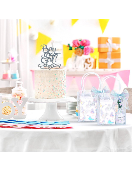 24 Bolsas de Regalo Transparentes Holográficas FYSUIMU 24 Bolsas de Regalo Transparentes Holográficas FYSUIMU