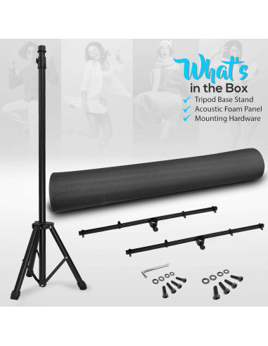 Panel Acústico Pyle Absorbente de Sonido con Soporte Ajustable