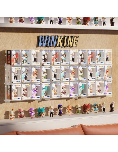 Estantes Flotantes WINKINE para Funko Pop - Paquete de 2