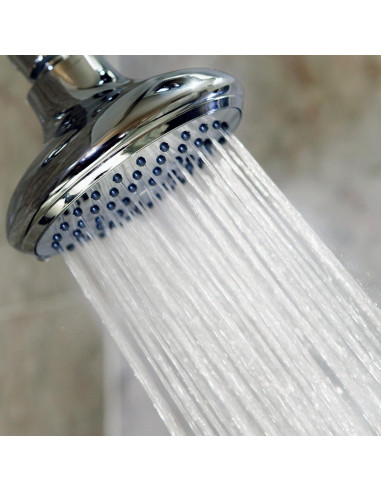 Ducha de Alta Flujo Aqua Elegante Cromo 9.5 L/min Montaje Pared
