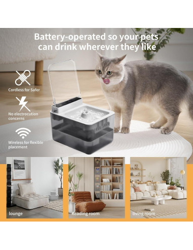 Fuente de Agua Automática para Gatos Goosheep 3L Recargable