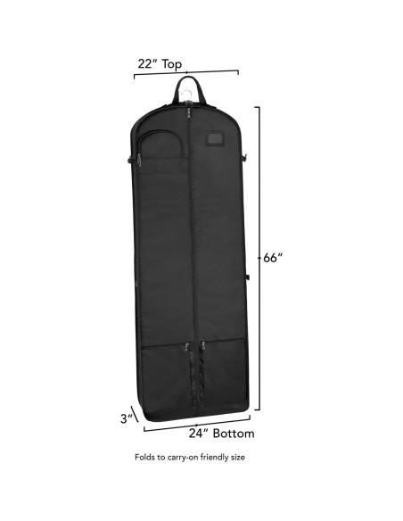 Bolsa de Viaje para Vestido de Novia WallyBags 167cm Negra Bolsa de Viaje para Vestido de Novia WallyBags 167cm Negra