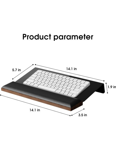 Soporte Ergonómico para Teclado HEWYIOS con Reposamuñecas Soporte Ergonómico para Teclado HEWYIOS con Reposamuñecas