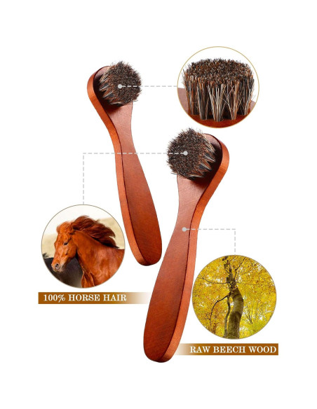 Kit de Cepillos de Cerdas de Caballo YoungJoy - 6 Piezas Kit de Cepillos de Cerdas de Caballo YoungJoy - 6 Piezas