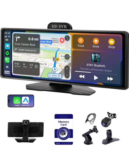 Estéreo de Coche Haudio 9.26" con Apple CarPlay y Cámara 1080P Estéreo de Coche Haudio 9.26" con Apple CarPlay y Cámara 1080P