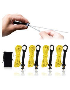 Cuerdas de Tensión Ultraligeras HIKEMAN 4M Nylon Amarillo