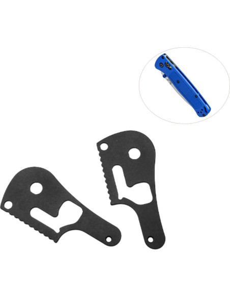 Placas de Bloqueo 420 Acero Inoxidable EBIEFLY para Benchmade Bugout 535 - 2 Pcs Placas de Bloqueo 420 Acero Inoxidable EBIEFLY para Benchmade Bugout 535 - 2 Pcs
