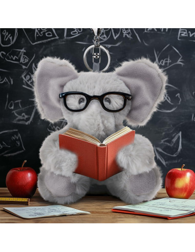 Llavero de peluche elefante gris Apricot Lamb 10 cm