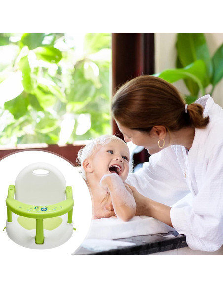 Asiento de Baño Plegable para Bebés Antideslizante Verde - 6-18 Meses Asiento de Baño Plegable para Bebés Antideslizante Verde - 6-18 Meses