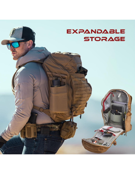Mochila Táctica Vertx Siege 25L Nylon Coyote con MOLLE Mochila Táctica Vertx Siege 25L Nylon Coyote con MOLLE
