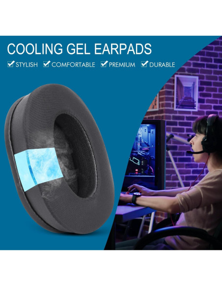 Almohadillas de Reemplazo GVOEARS para Razer BlackShark V2/V2 Pro