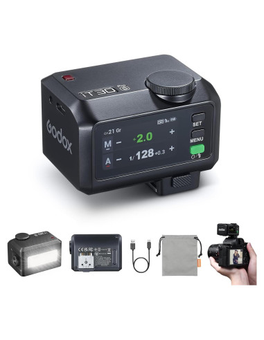 Flash Godox iT30Pro S para Sony, TTL, 560 Flashes, Pantalla Táctil