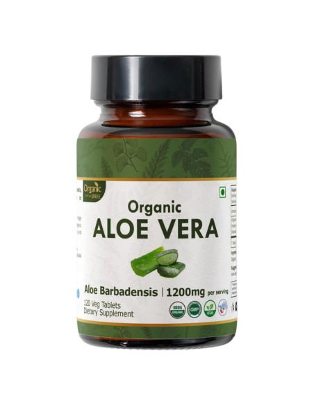 Tabletas de Aloe Vera Orgánico 120 Unidades - Organic Spree Tabletas de Aloe Vera Orgánico 120 Unidades - Organic Spree