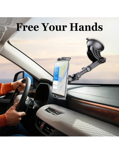 Soporte para Tableta OHLPRO Ajustable para Coche - Ventosa Fuerte