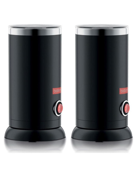 Espumador de Leche Eléctrico Bodum 300ml Negro - Paquete de 2 Espumador de Leche Eléctrico Bodum 300ml Negro - Paquete de 2