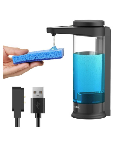 Dispensador Automático de Jabón AIKE AK1335 500ml Negro