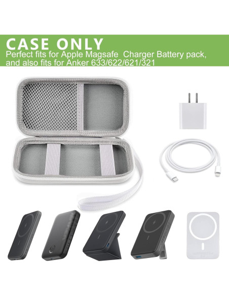 Funda de Cargador Magnético ALKOO para iPhone 15 - Blanco Funda de Cargador Magnético ALKOO para iPhone 15 - Blanco