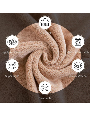 Toallas de Mano Microfibra Cosy Family 6 Piezas 40x71 cm