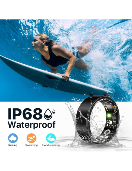 Anillo Inteligente Kuinha 51043a2f - Salud y Fitness IP68 Anillo Inteligente Kuinha 51043a2f - Salud y Fitness IP68