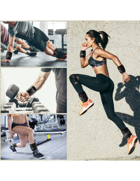 Pesas de Tobillo Ajustables Sportneer 3.2 kg para Ejercicio Pesas de Tobillo Ajustables Sportneer 3.2 kg para Ejercicio