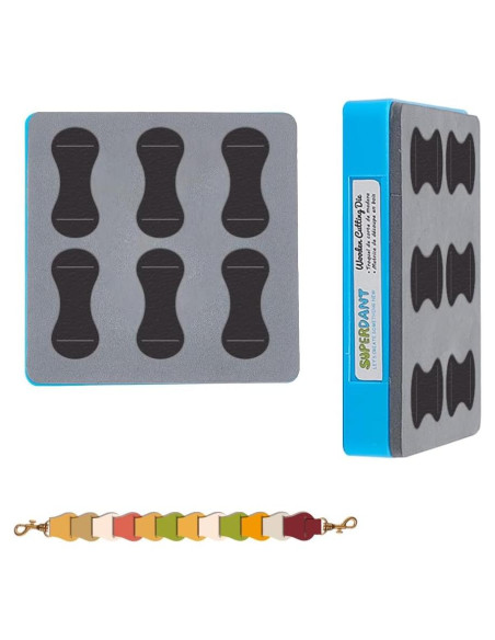 Troqueles de Cuero SUPERDANT para Pulseras 10x10cm Troqueles de Cuero SUPERDANT para Pulseras 10x10cm