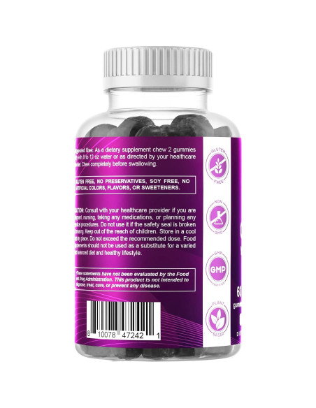 Gomas de Hierro Vitamatic 65 mg Veganas - 60 Unidades Sabor Uva Gomas de Hierro Vitamatic 65 mg Veganas - 60 Unidades Sabor Uva