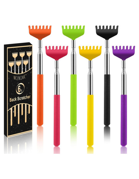 Rasca Espaldas Extensible NICEMOVIC 6 Colores 20-68 cm Rasca Espaldas Extensible NICEMOVIC 6 Colores 20-68 cm