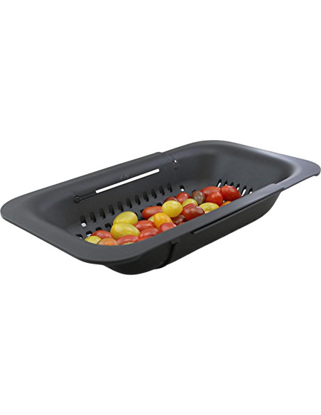 Colador Expandible Dependable 36.2-49.5 cm Plegable Negro Colador Expandible Dependable 36.2-49.5 cm Plegable Negro
