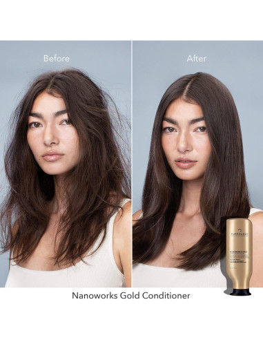 Acondicionador Pureology Nanoworks Gold 266 ml - Cabello Seco y Tratado