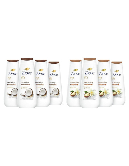 Dove Gel de Ducha 4x250ml Coco y Manteca de Cacao + Karité y Vainilla Dove Gel de Ducha 4x250ml Coco y Manteca de Cacao + Karité y Vainilla