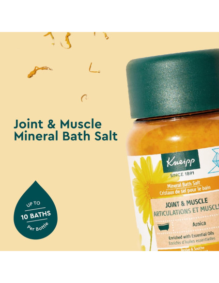Sal de Baño Mineral Kneipp con Árnica 500 g - Alivio Muscular Sal de Baño Mineral Kneipp con Árnica 500 g - Alivio Muscular