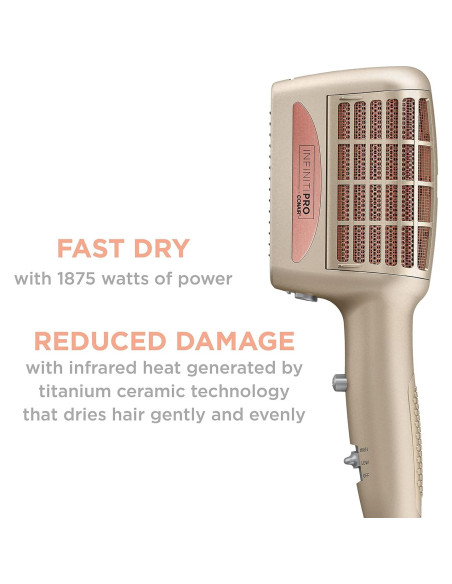 Secador de Pelo 4-en-1 INFINITIPRO BY CONAIR 1875W Sin Frizz Secador de Pelo 4-en-1 INFINITIPRO BY CONAIR 1875W Sin Frizz