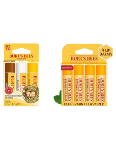 Paquete de Balsamo Labial Burt's Bees SPF 30 - 7 Tubos