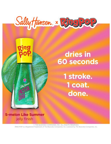 Esmalte de Uñas Sally Hansen Insta-Dri Verde Anillo S-melon - 2 Unidades