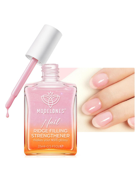 Endurecedor de Uñas Modelones 15ml Rosa Brillante Reparador Endurecedor de Uñas Modelones 15ml Rosa Brillante Reparador