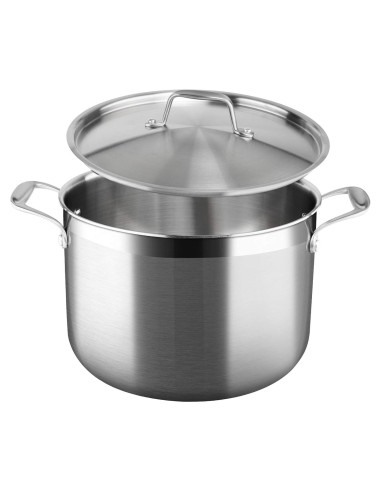 Olla de Acero Inoxidable Duxtop 8 Cuartos para Inducción