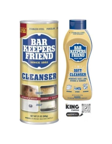Limpiador Bar Keepers Friend Polvo y Líquido 567 g Ecológico