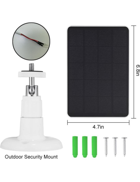 Panel Solar OUGETHER 5W para Timbre Ring - Carga Continua Panel Solar OUGETHER 5W para Timbre Ring - Carga Continua