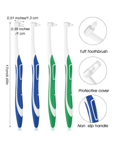 4 Cepillos Interdentales Tufted WLLHYF para Ortodoncia 2