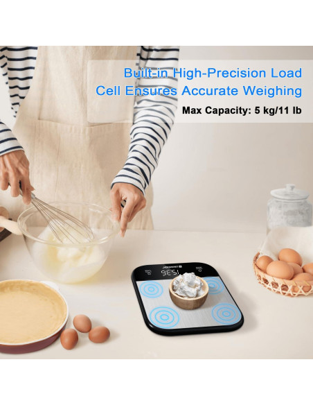 Báscula de Cocina Digital UNIWEIGH 4.99kg Acero Inoxidable Báscula de Cocina Digital UNIWEIGH 4.99kg Acero Inoxidable