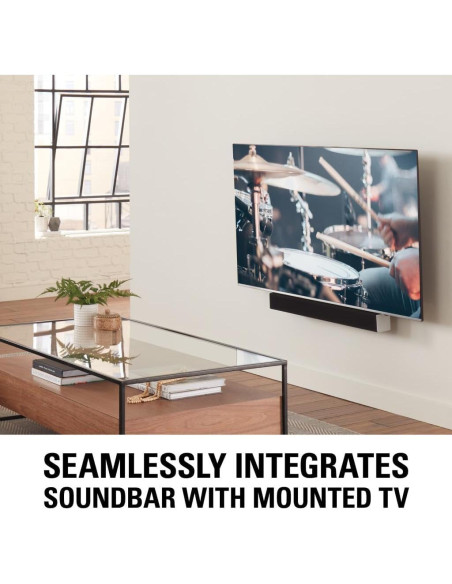 Soporte de Barra de Sonido Sanus SASB1-B1 Ajustable 9.07 kg Soporte de Barra de Sonido Sanus SASB1-B1 Ajustable 9.07 kg