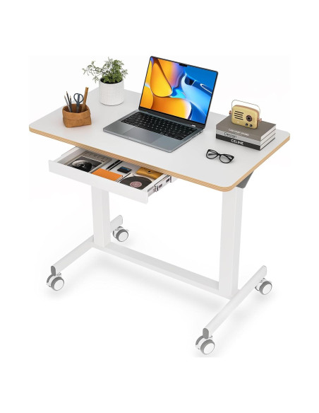 Escritorio de Pie Móvil JOY worker JW-FC102 Blanco 35" Ajustable Escritorio de Pie Móvil JOY worker JW-FC102 Blanco 35" Ajustable