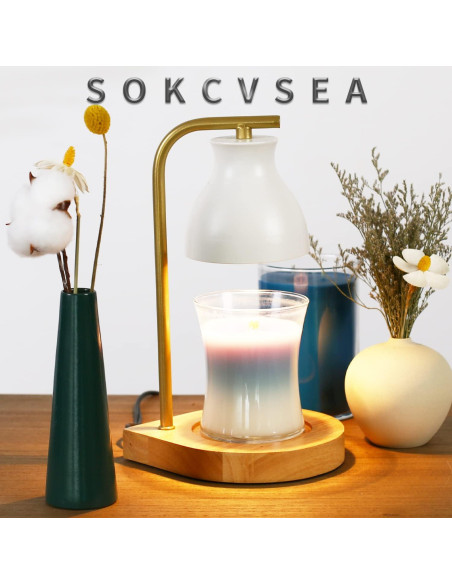 Lámpara Calentadora de Velas SOKCVSEA D. Blanco Oro 50W Lámpara Calentadora de Velas SOKCVSEA D. Blanco Oro 50W